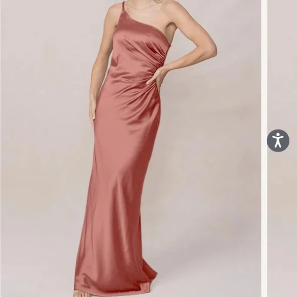 strapless open back dress One Shoulder Maxi Dress